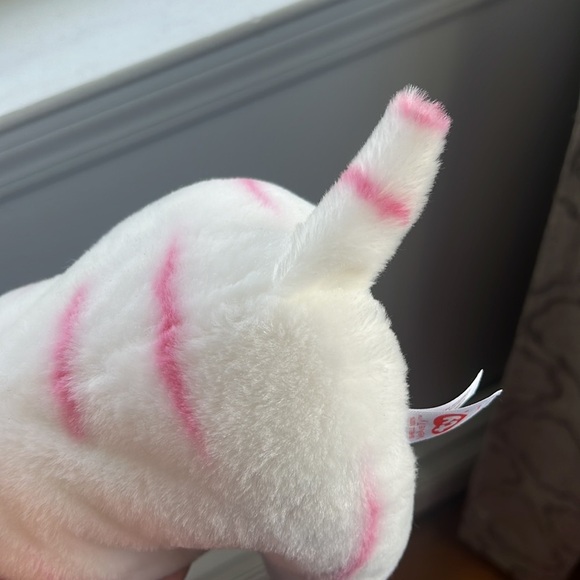 Ty tabor tiger beanie babies pink and white fluffy stuff animal tiger ty 2016 - Picture 10 of 11